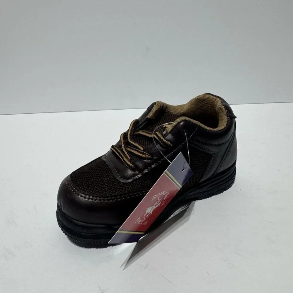 Beverly Hills Polo Club Boys Oxford Brown Size 7 M Toddler